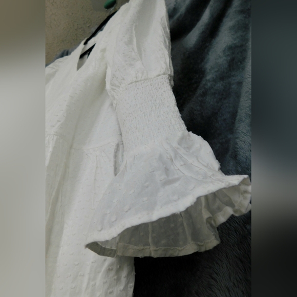 NWT White Swiss Dot Kenzo Dress Size Medium by Pomander Place - Picture 10 of 12